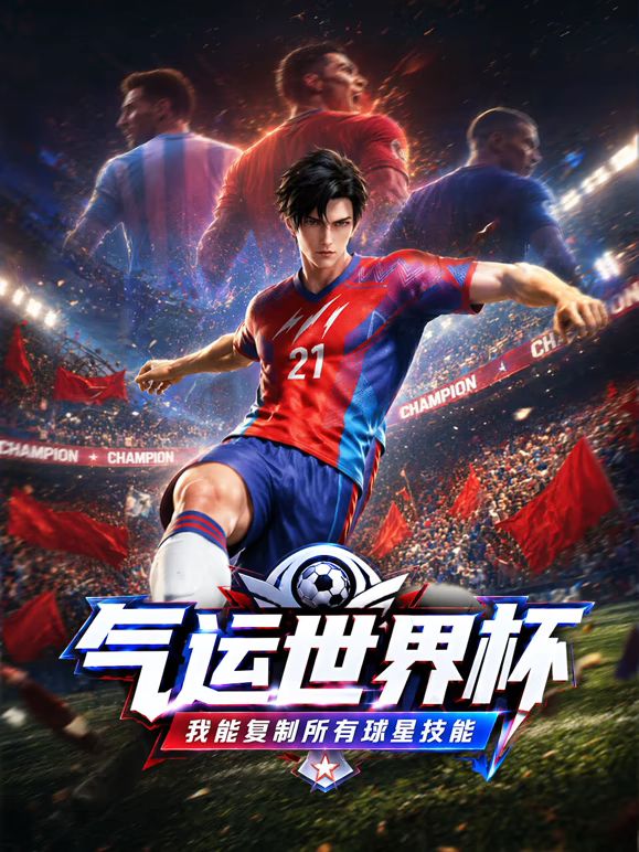 气运世界杯，我能复制所有球星技能海报